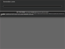 Tablet Screenshot of lovender.com